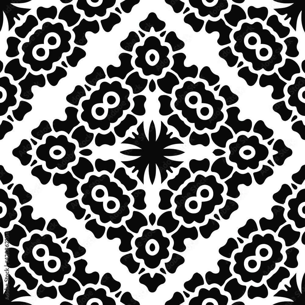 Geometric vector pattern with triangular elements. Seamless abstract ornament for wallpapers and backgrounds. Black and white patterns. Geometric vector pattern with triangular elements. Seamless abstract ornament for wallpapers and backgrounds. Black and white patterns.