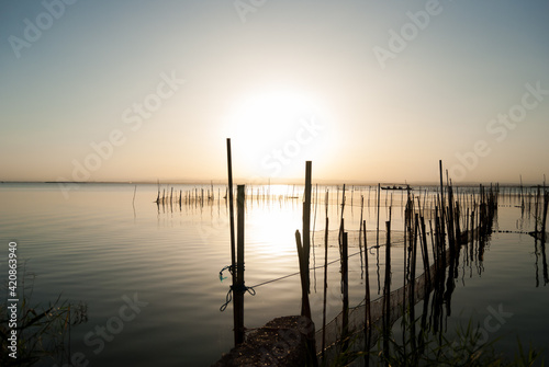 Sunset on a lake