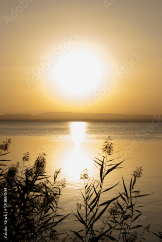 Sunset on a lake