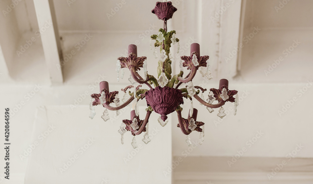 Fototapeta premium old vintage chandelier