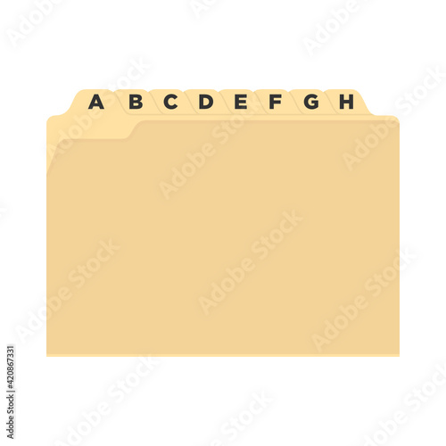 Manila Yellow Folder Vector, Yellow Folder, Office Folder, Folder Organizer, Document Folder, File Cabinet Folder Vector Illustration