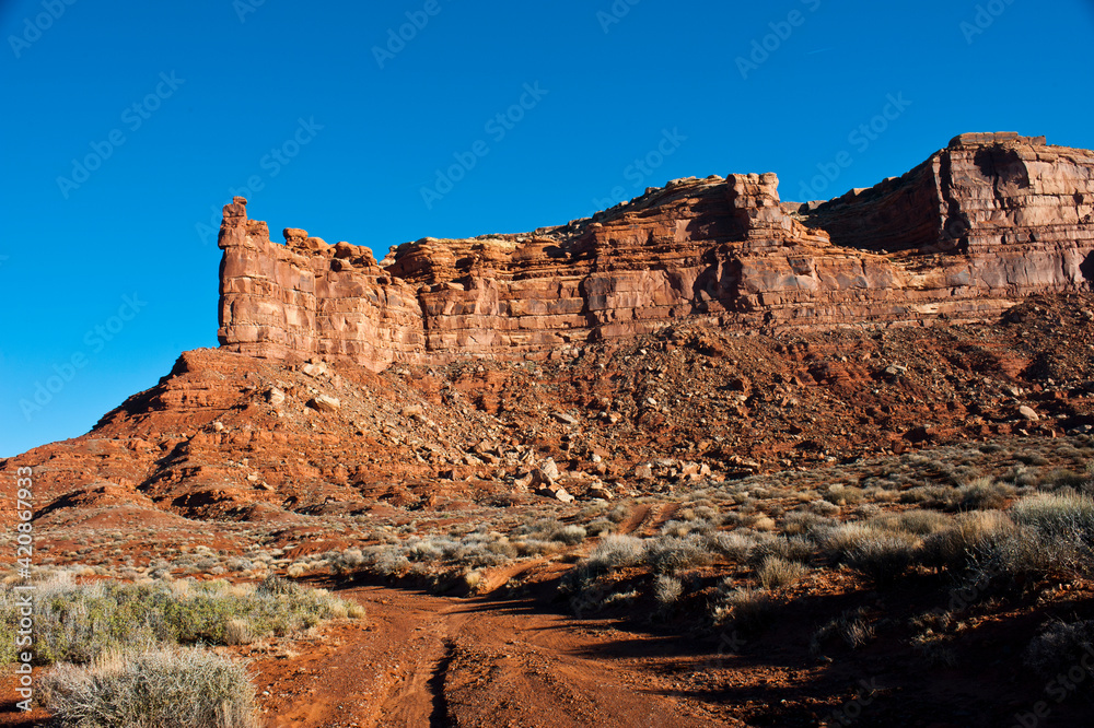 Fototapeta premium USA, Utah, Bluff. Below Muley Point