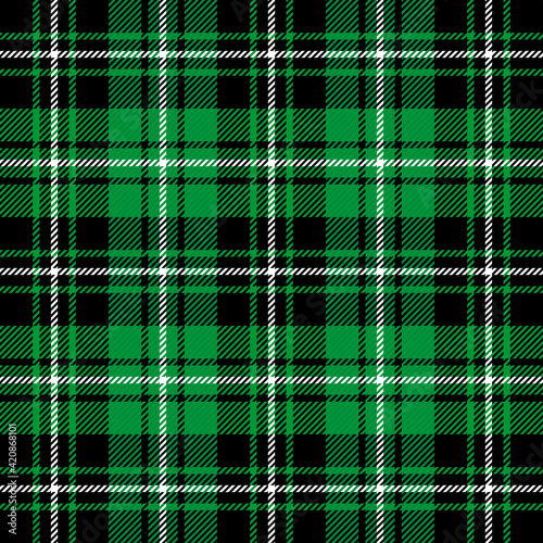 St. Patricks day Tartan plaid. Scottish cage