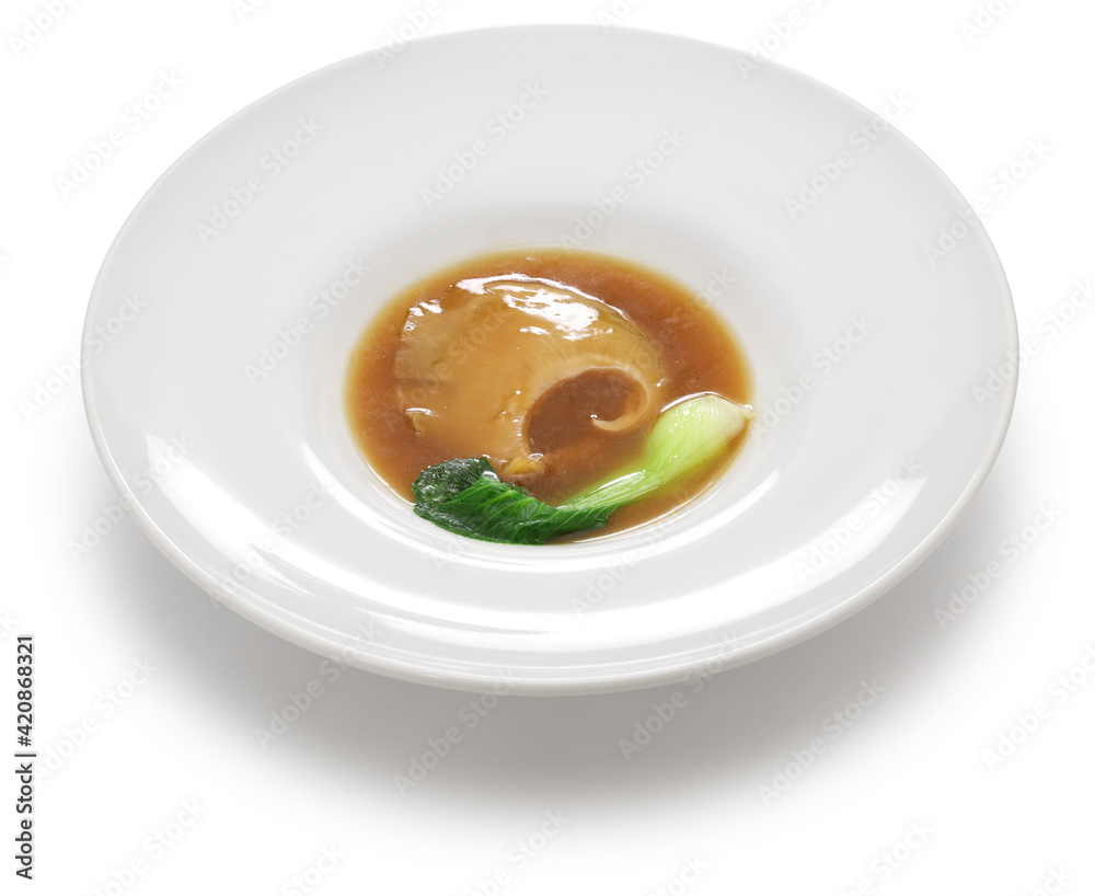 chinese shark fin soup isolated on white background chinese shark fin soup isolated on white background