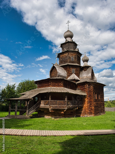 Old Orthodox Wooden Church. Suzdal, Russia.