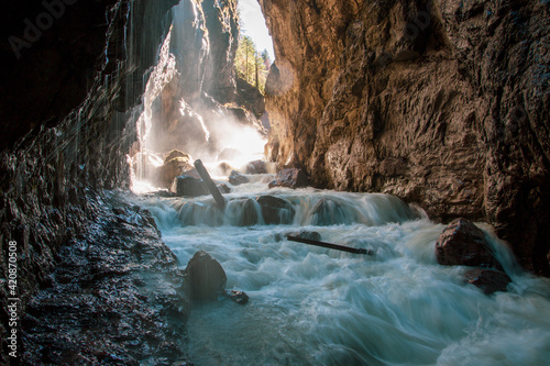 Foto The Partnach Gorge in Bavaria near Garmisch-Partenkirchen, Germany