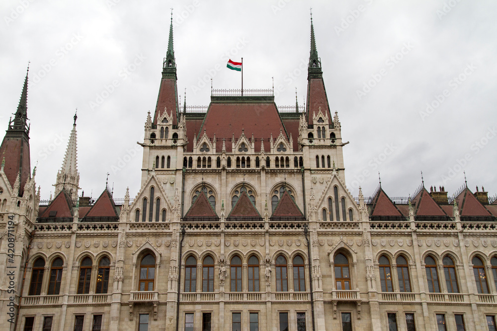 Parlamento o Parliament en la ciudad de Budapest, en el pais de Hungria