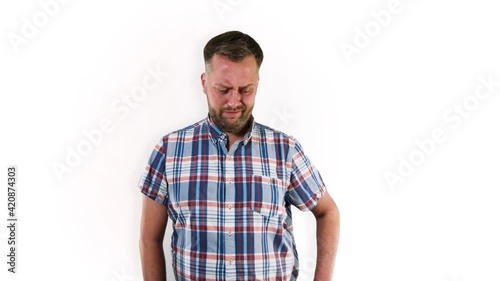 Man is sad and crying #TheCoolStockGuy