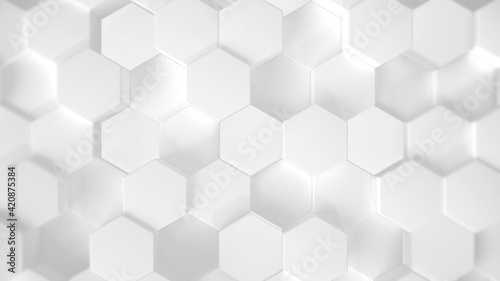 Fototapeta Naklejka Na Ścianę i Meble -  Hexagons 3D Background Corporate Business Promotion