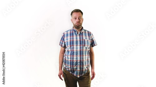 Man shrugging his shoulders #TheCoolStockGuy