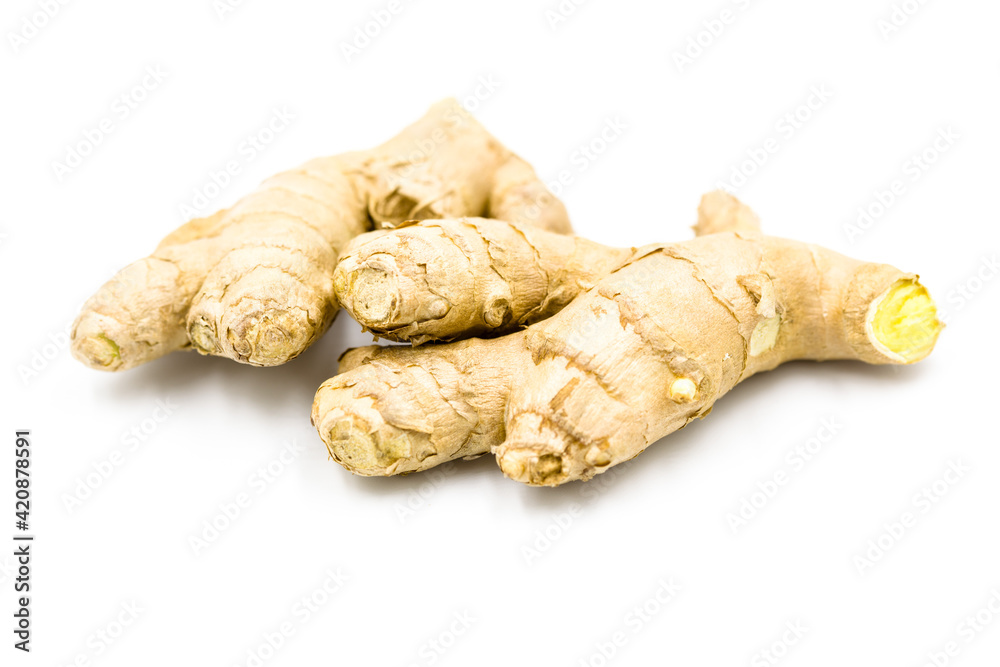 Ginger isolated on white background