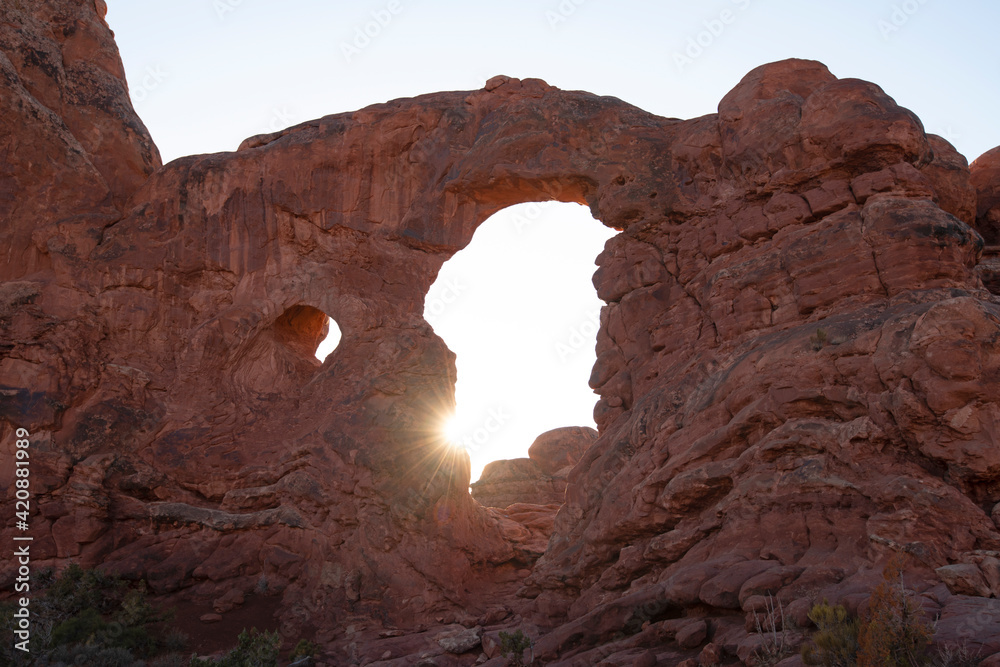 Turret Arch, Arches National Park, Moab, Utah, USA