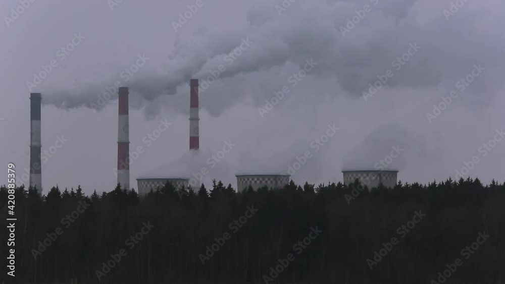 Environment carbon dioxide pollutions, toxic factories building fumes or dirty fuel smog Environment carbon dioxide pollutions, toxic factories building fumes or dirty fuel smog