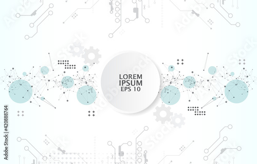 vector abstract template for science and technology presentation.white vector background.