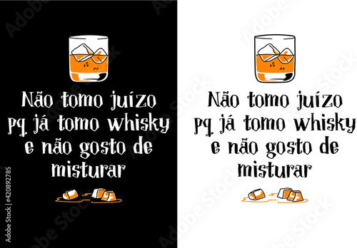 Estampas divertidas de whisky funny