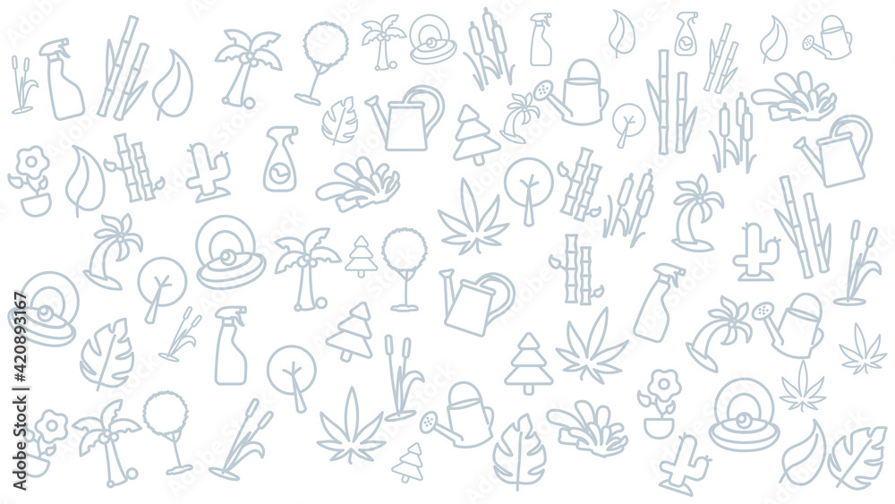 plants icon background. home plant vector icon background.