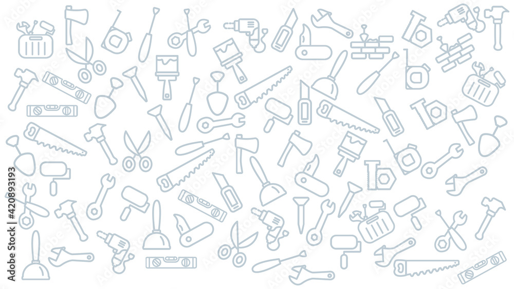 tools icon background. repair tools vector icon background.