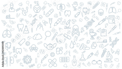 medical icon background. Healthcare vector icon background.