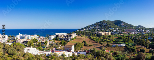 Beautiful town of Santa Eulalia del Rio in Ibiza (Spain) photo