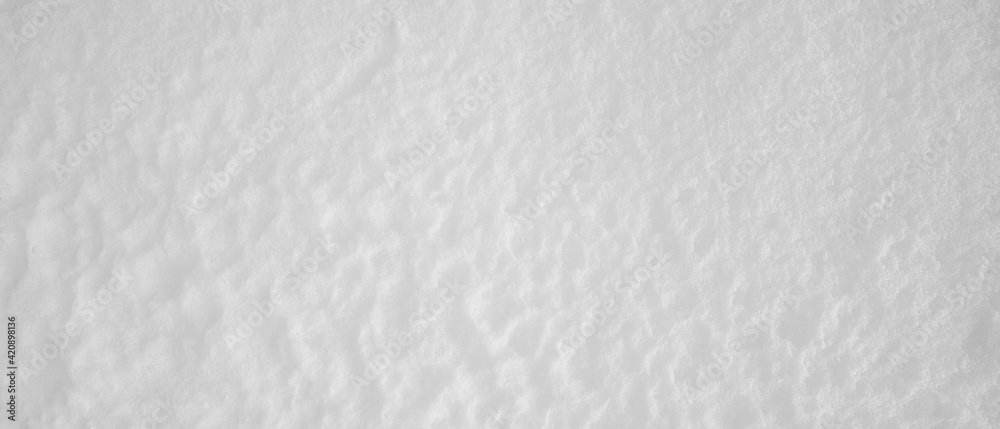 Obraz premium White snow with texture. Fresh snow background