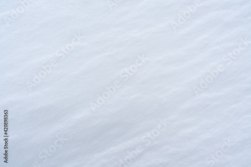 White snow texture. Fresh snow background