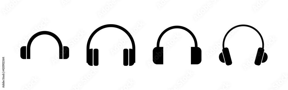 Headphone icon vector. Headset icon symbols Headphone icon vector. Headset icon symbols