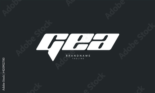 Alphabet letters Initials Monogram logo GEA, GE, EA