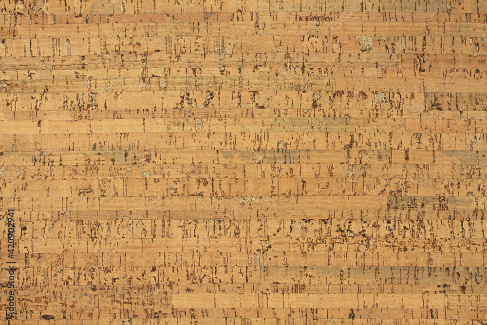 Light brown cork wood panel - background