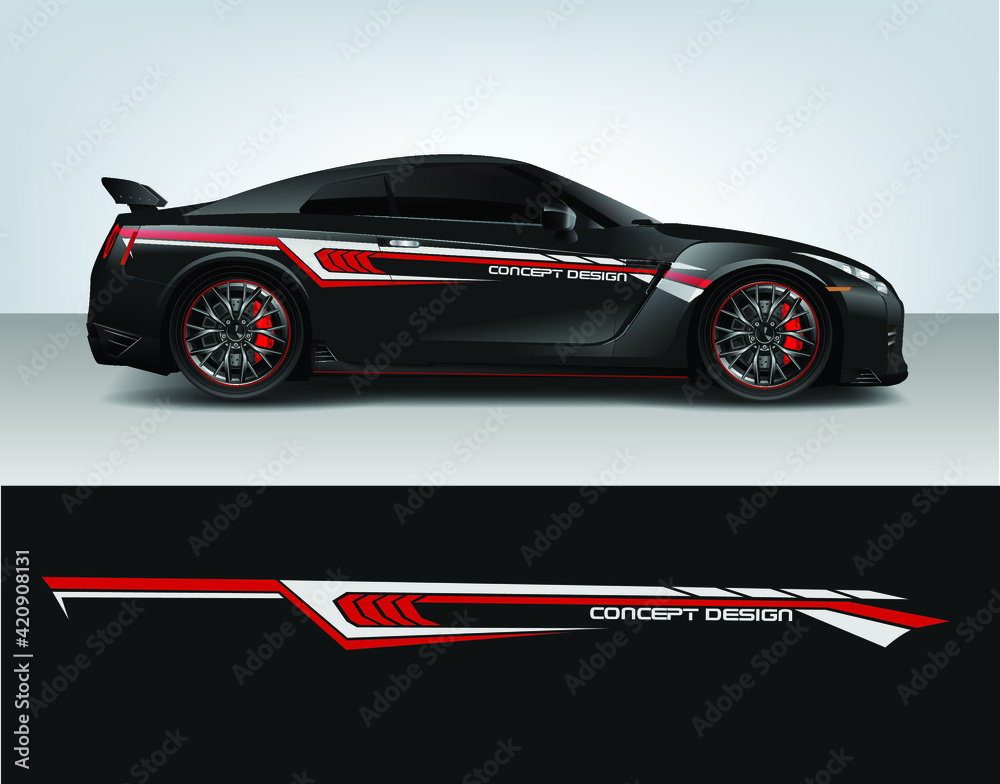 Modern Racing Decals Vinyl sticker Decals set for Car truck mini bus modify Motorcycle ...