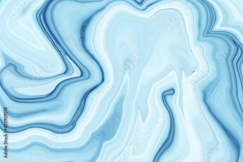 Abstract Blue marble ink background or watercolor paint wallpaper