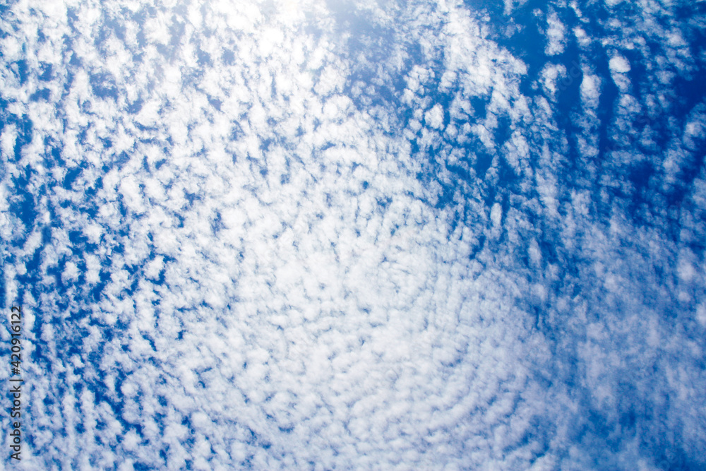 Blue sky with clouds art Blue sky with clouds art