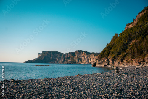 beach in the morning