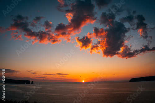 sunset at the beach