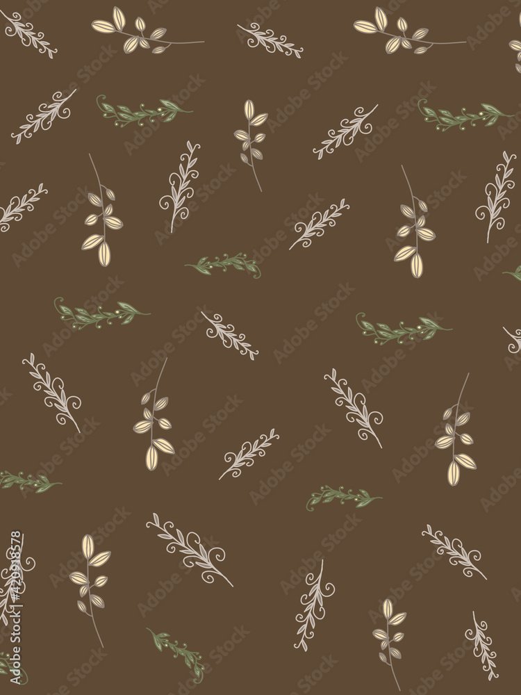Fototapeta premium seamless pattern with flowers