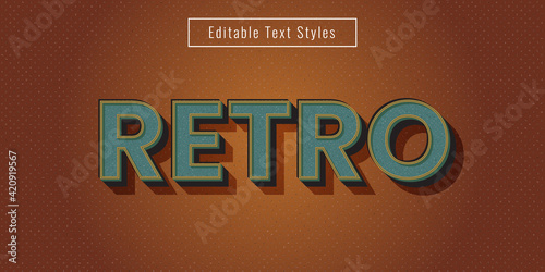Editable Retro Film Text Effect