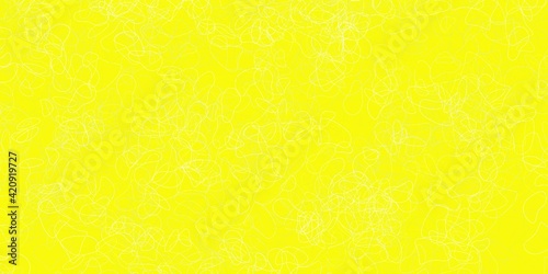 Light green, yellow vector template with abstract forms.