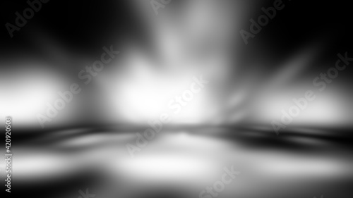 white and gray studio room backdrop or blank perspective stage with spotlight background 