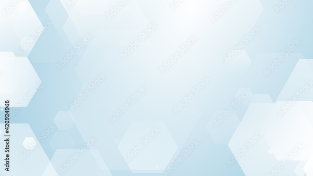 Abstract hexagon geometric white blue pattern technology medical and science background. Abstract hexagon geometric white blue pattern technology medical and science background.