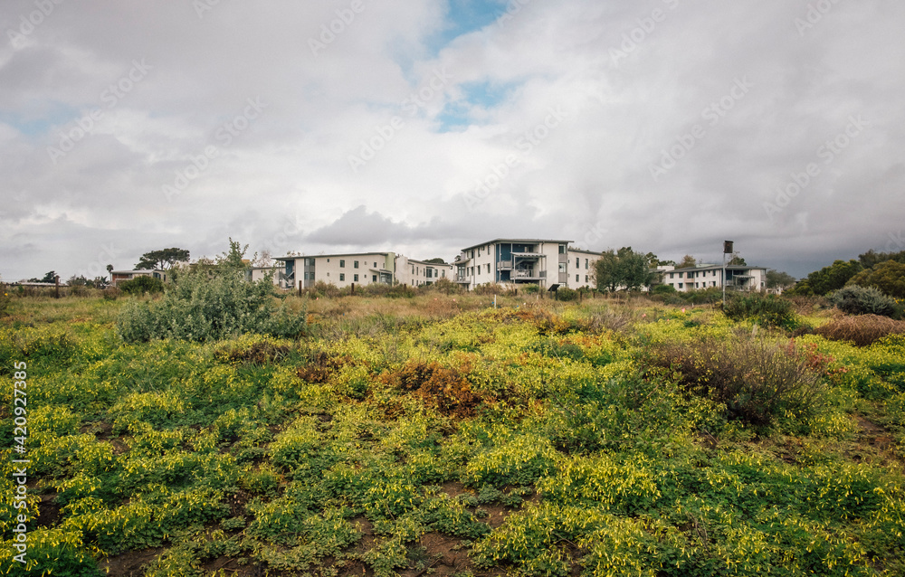 Cluster of apartment houses near Santa Barbara, California, USA. Cluster of apartment houses near Santa Barbara, California, USA.