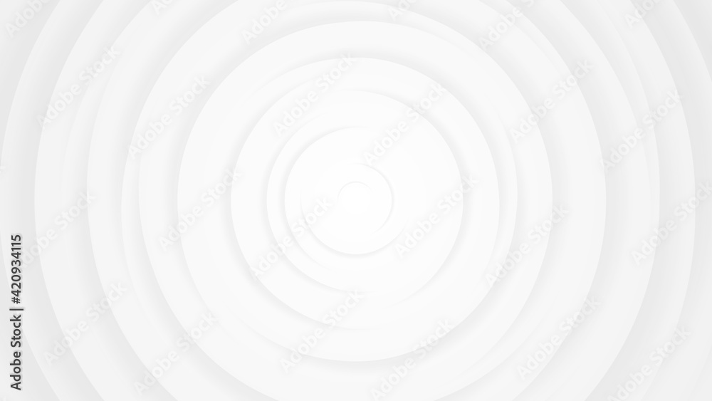 White gray circles abstract background.3D illustration with paper cut style. White gray circles abstract background.3D illustration with paper cut style.
