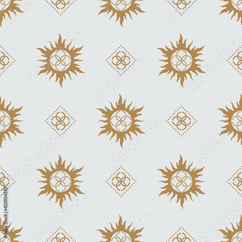 Seamless pattern of ancient