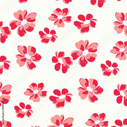 Floral seamless pattern For textile, wallpapers, print, wrapping paper. Vector stock illustration.