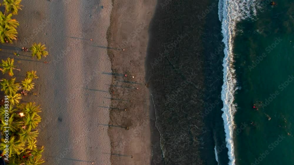 Beautiful cinematic aerial view of the Carrillo Beach in Guanacaste Costa Rica Beautiful cinematic aerial view of the Carrillo Beach in Guanacaste Costa Rica