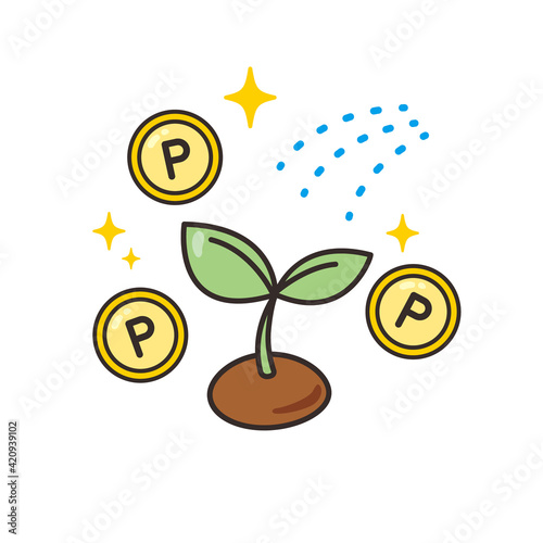 ポイ活のイメージ素材 ポイント 交換
