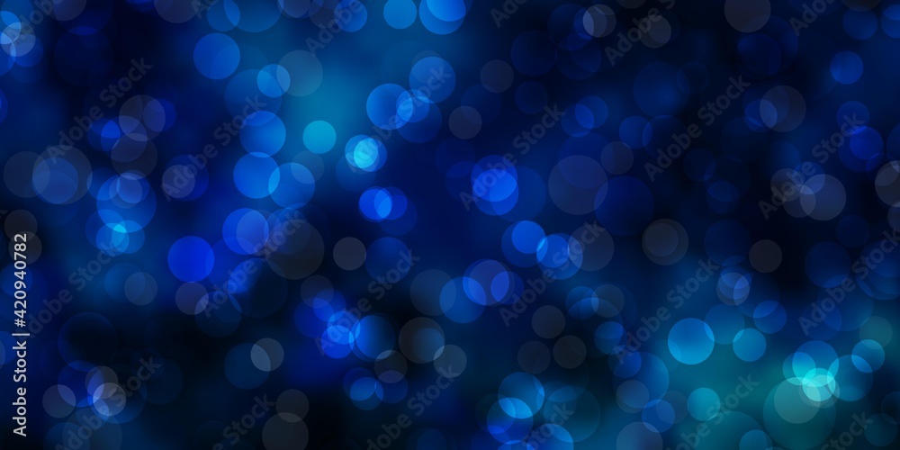 Light Blue, Green vector background with bubbles. Light Blue, Green vector background with bubbles.