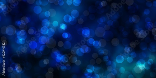Light Blue, Green vector background with bubbles.