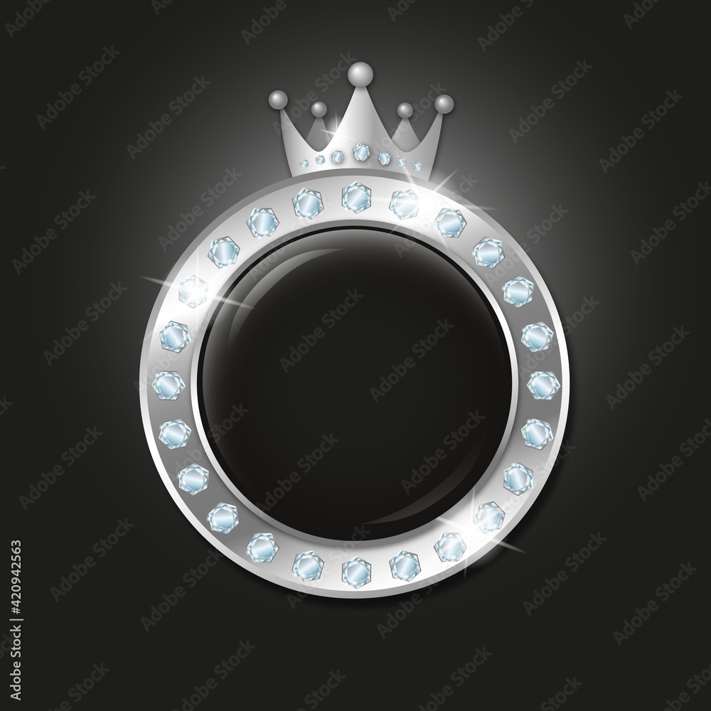 Royal silver crown icon Royal silver crown icon
