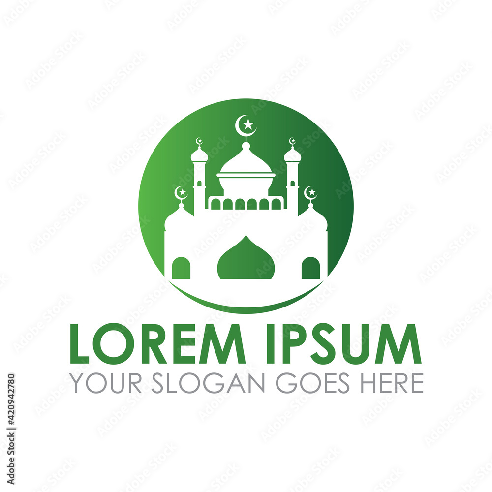 mosque vector , ramadan logo vector