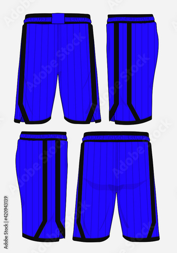 Basketball sports short template apparel