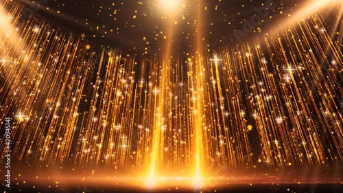 Particle neon light spot flashing award party stage background